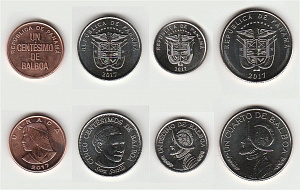 Панама, 2017, набор 4 монеты